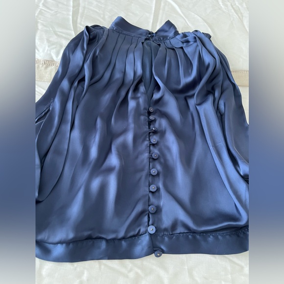 Romeo and Juliet Silky Neck Tie Blouse - Picture 3 of 9